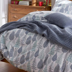 Holiday Print Classic Ultra-Cozy Cotton Velvet Flannel Sham - Whimsical Wilds, Euro