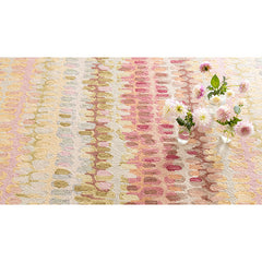 Paint Chip Hand Hooked Wool Rug - Pastel Pink, 2' x 3'