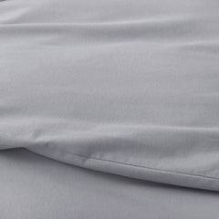 Classic Ultra-Cozy Cotton Velvet Flannel Flat Bed Sheet - Slate Gray, Queen