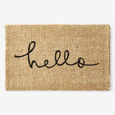 Hello Coir Doormat - Natural, 18 in. x 30 in.