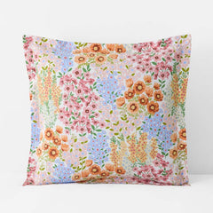 Garden Jubilee Classic Cool Cotton Percale Sham - Multi, Euro