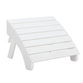 Adirondack Folding Ottoman - White