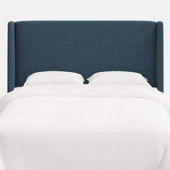 Gramercy Textured Linen Headboard - Navy, King