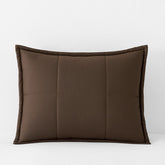 Quilted Sham - Dark Brown, Standard