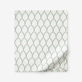 Laurel Classic Smooth Sateen Flat Bed Sheet - Sage, King/Cal King