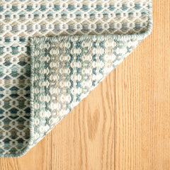 Poppy Handwoven Wool Rug - Blue, 3' x 5'