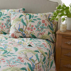 Peacock Classic Smooth Sateen Bed Sheet Set - Blush, King