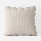 Scallop Quilted Sham - Linen, Euro