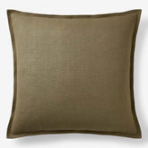Linen Decorative Square Pillow Cover - Olive Green, 24 in. x 24 in.