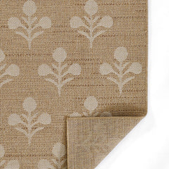 Floral Outdoor Rug - Beige, 2' 7" x 7' 6" Runner