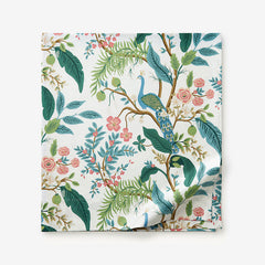 Peacock Classic Smooth Sateen Flat Bed Sheet - Cream, Full