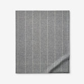 Bromley Premium Ultra-Cozy Cotton Flannel Flat Bed Sheet - Smoke Stripes, Twin/Twin XL