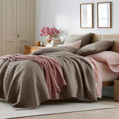 Air Layer Quilt - Cocoa Brown, Full/Queen