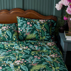 Peacock Classic Smooth Sateen Bed Sheet Set - Evergreen, King