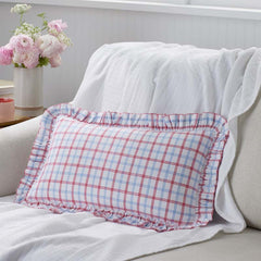 Classic Plaids Yarn-Dyed Cotton Decorative Lumbar Pillow Cover - Graph Plaid