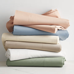 Classic Smooth Rayon Made From Bamboo Sateen Flat Bed Sheet - Pebble Gray, Twin