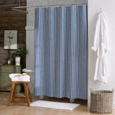 Mini-Prints Garment Washed Cotton Percale Shower Curtain - Milos