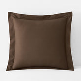 Brushed Cotton Sham - Coffee, Euro