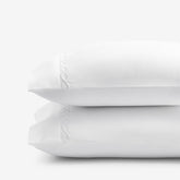 Marcella Premium Smooth Egyptian Cotton Sateen Pillowcase Set - White, Standard