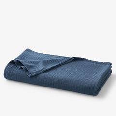 Gossamer Cotton Blanket - Sapphire, King/Cal. King