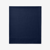 Premium Cool Supima® Cotton Percale Flat Bed Sheet - Navy, Full
