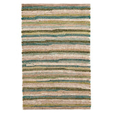 Francisco Green Handwoven Cotton Rug - Green, 2' x 3'