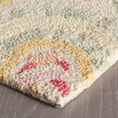 Ines Hand Hooked Wool Rug - Multi, 4' x 6'