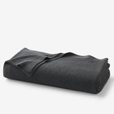 Classic All Season Breathable Cotton Knit Blanket - Dark Gray, King/Cal. King
