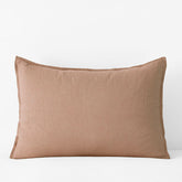 Premium Breathable Washed Linen Solid Sham - Light Clay, King