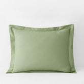 Classic Cool Organic Cotton Percale Solid Sham - Moss Green, Standard