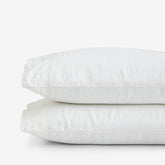 Premium Breathable Washed Linen Solid Pillowcase Set - White, King