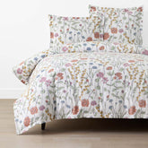 Garden Mirage Classic Cool Cotton Percale Duvet Cover - White Multi, King/Cal. King
