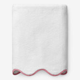 Scalloped Edge Bath Sheet - Pink