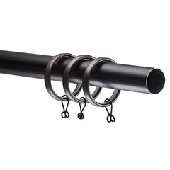 1" Drapery Rings, Set of 10 - Oil Rubbed Bronze, OS