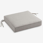 Rain Boxed Edge Replacement Chair Cushion - Silver, 21 in . x 19 in.