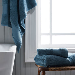 Regal Egyptian Cotton Washcloths, Set of 2 - Ocean Blue