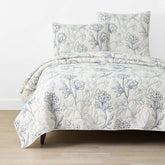 Rashika Garden Quilt - White, Full/Queen