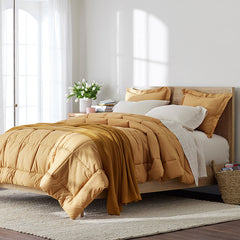 Classic Cool Cotton Percale Comforter - Amber, Twin/Twin XL