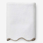 Scalloped Edge Bath Sheet - Beige