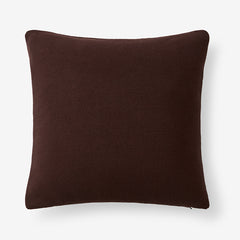 Classic All Season Breathable Cotton Knit Decorative Pillow Cover - Brown