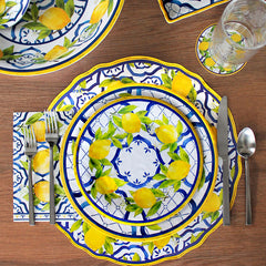 Palermo Melamine Dinner Plates, Set of 4