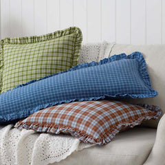 Classic Plaids Yarn-Dyed Cotton Decorative Square Pillow Cover - Harbor Plaid