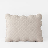 Scallop Quilted Sham - Linen, Standard