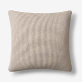 Cadence Solid Decorative Square Pillow Cover - Taupe, 20 in. x 20 in.