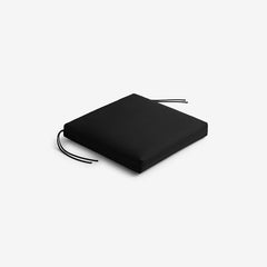 Replacement Knife Edge Chair Cushion - Black, 16 in. x 15 in.