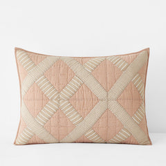 Bahati Quilted Sham - Coral Multi, Standard