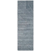 Relief Hand Tufted Wool Rug - Blue, 8' Runner