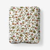 Garden Florals Premium Smooth Wrinkle-Free Sateen Fitted Bed Sheet - Cream Multi, Full