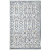 Hand Knotted Performance Rug - Ivory/Slate Blue, 5' x 8'