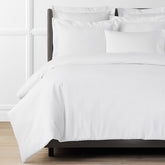 Premium Smooth Supima® Cotton Wrinkle-Free Sateen Duvet Cover - White, King/Cal. King